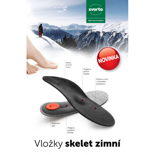 detail SVORTO 021 skelet zimní vložky do bot