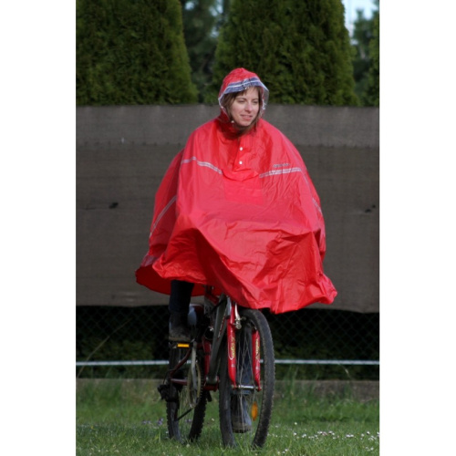 detail 2YOU MAGIO 810 cyklistická pláštěnka poncho červená