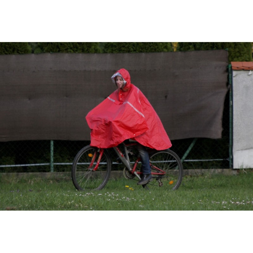 detail 2YOU MAGIO 810 cyklistická pláštěnka poncho červená
