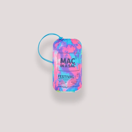 detail MAC IN A SAC festival poncho sbalitelná nepromokavá pláštěnka soft focus