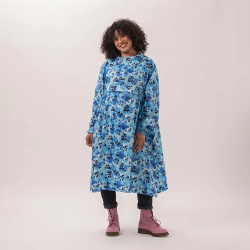 detail MAC IN A SAC festival poncho sbalitelná nepromokavá pláštěnka blue daze