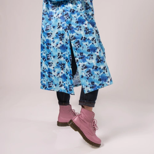 detail MAC IN A SAC festival poncho sbalitelná nepromokavá pláštěnka blue daze