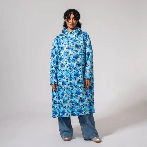 detail MAC IN A SAC festival poncho sbalitelná nepromokavá pláštěnka blue daze