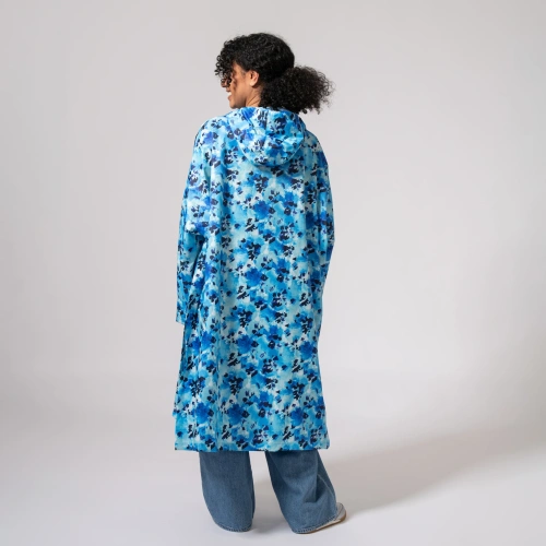 detail MAC IN A SAC festival poncho sbalitelná nepromokavá pláštěnka blue daze