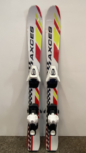 detail AXCES RACE + SALOMON C5 dětské sjezdové lyže bílá - BAZAR