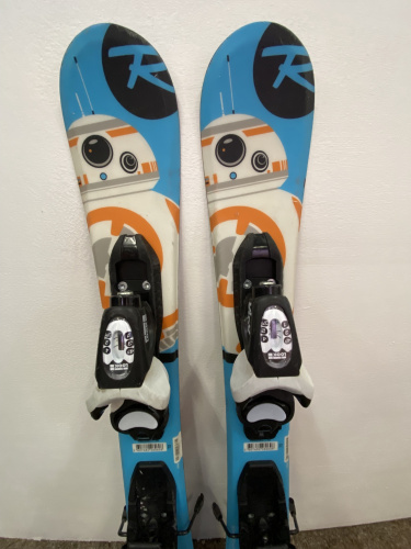 detail ROSSIGNOL STAR WARS BABY JR + LOOK KIDX 4 dětské sjezdové lyže modré - BAZAR