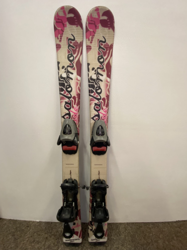 detail SALOMON GADE + SALOMON TZ5 dětské sjezdové lyže růžová - BAZAR
