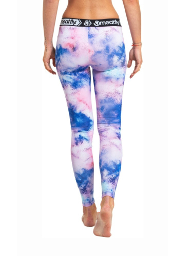 detail MEATFLY TARO THERMO PANTS dámské spodky purple aquarel