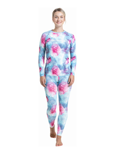 detail MEATFLY TARO dámské termo spodky pink flowers