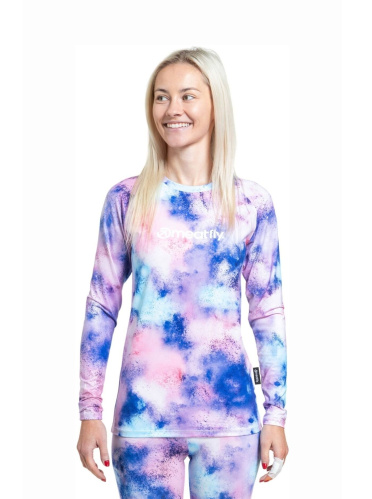 detail MEATFLY CAPA TERMO TOP dámské triko purple aquarel