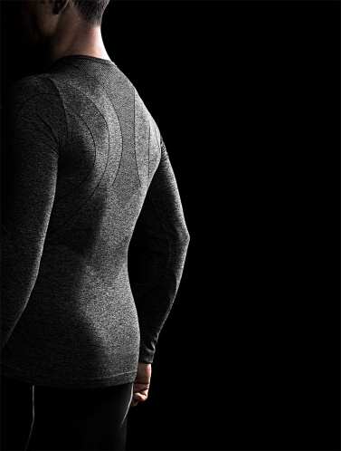 detail R2 BASE ATF001B pánské funkční triko šedá