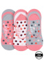 náhled MEATFLY LOW SOCKS dámské ponožky 3 pack grey/pink