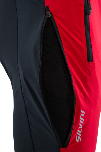 detail SILVINI SORACTE WP1145 dámské skialpové kalhoty black/red