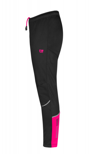 detail ETAPE SNOW WS dětské volné kalhoty na běžky černá/růžová