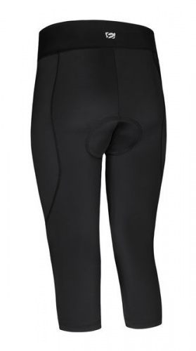 detail ETAPE LADY 3/4 dámské cyklistické kalhoty černé