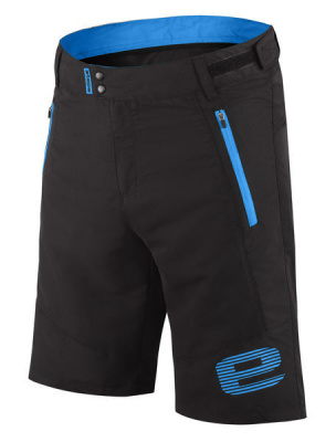 Pánské volné cyklistické kalhoty ETAPE FREEDOM černá/modrá