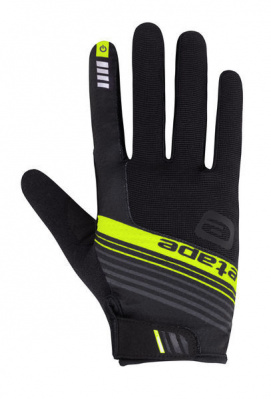 Pánské cyklistické rukavice ETAPE SPRING+ černá/žlutá fluo