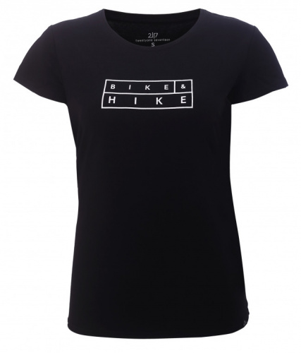 detail 2117 OF SWEDEN APELVIKEN dámské tričko s krátkým rukávem black