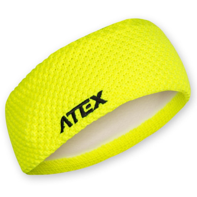 Čelenka pletená ATEX KNIT neon žlutá