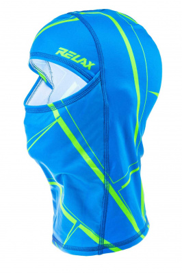 RELAX SHIELD RK02Z dětská zimní kukla modrá/zelená