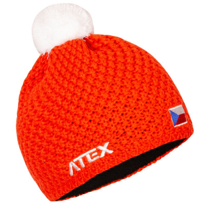 ATEX KNIT CZE 6120ocz oranžová pletená čepice