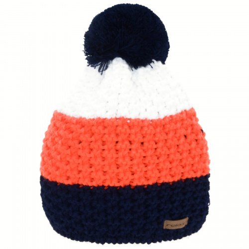 detail RELAX BAR RKH73X zimní čepice modrá/oranžová