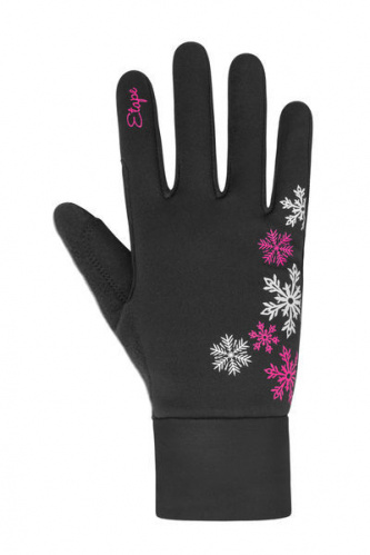 Dětské rukavice na běžky ETAPE PUZZLE WS černá/růžová