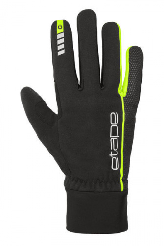 ETAPE PEAK WS+ pánské rukavice na běžky černá/žlutá fluo