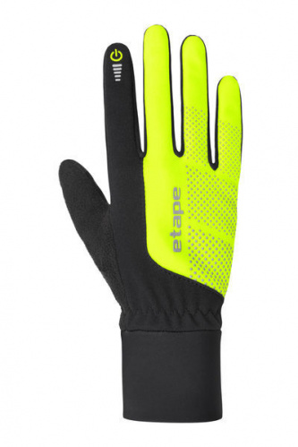 ETAPE SKIN WS+ rukavice na běžky černá/žlutá fluo