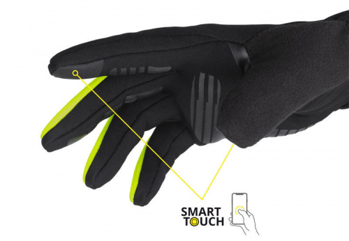 detail ETAPE SKIN WS+ rukavice na běžky černá/žlutá fluo