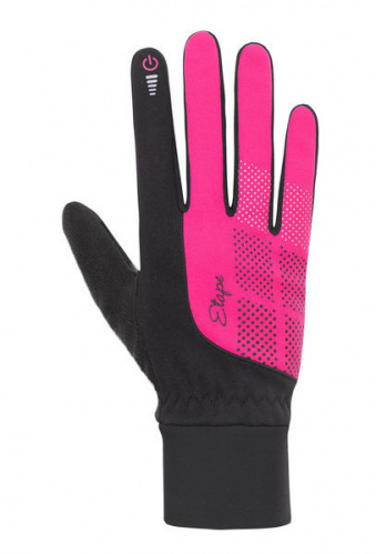 ETAPE SKIN WS+ dámské rukavice na běžky černá/růžová