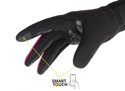 detail ETAPE SKIN WS+ dámské rukavice na běžky černá/růžová