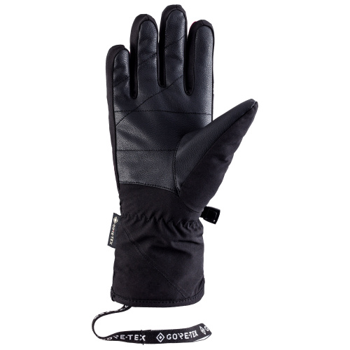 detail VIKING SHERPA GTX dámské lyžařské rukavice černá/růžová