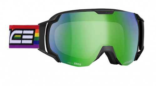 Lyžařské brýle SALICE 619 TECH BLACK/GREEN tech lens S2-S4