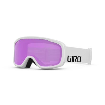 GIRO CRUZ white wordmark amber pink lyžařské brýle 22/23