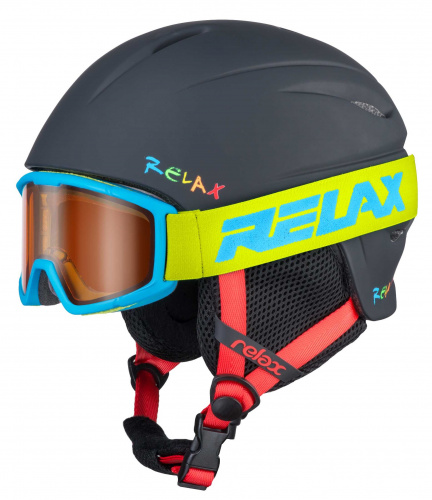 detail RELAX SLIDER HTG30B dětské lyžařské brýle modrá/zelená 22/23