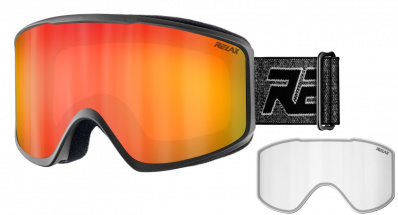 RELAX MINER HTG70 lyžařské brýle magnetický výměnný zorník černá 22/23