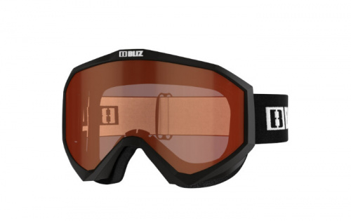 detail BLIZ LINER black frame orange lens lyžařské brýle 23/24