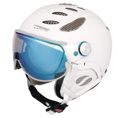 Lyžařská helma MANGO CUSNA VIP fotochromatický zorník bílá mat 2020