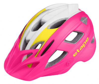 Dětská cyklistická helma ETAPE JOKER růžová/bílá mat 2020