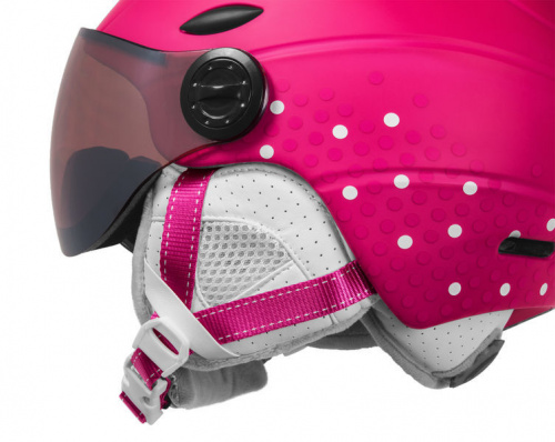 detail ETAPE RIDER PRO JR dětská lyžařská helma růžová/bílá mat 2020