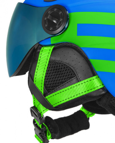 detail ETAPE RIDER PRO JR dětská lyžařská helma modrá/zelená mat 2023