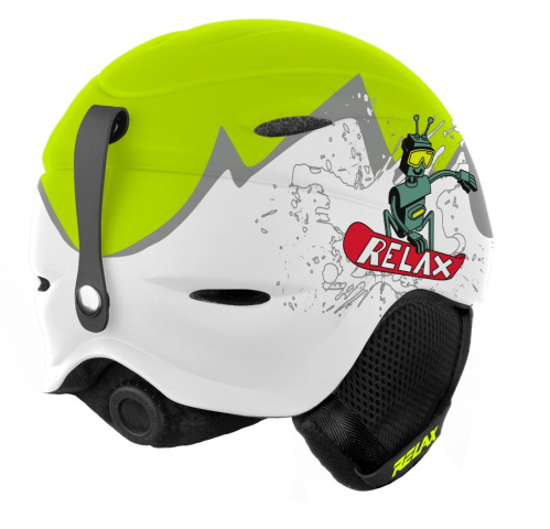 detail RELAX TWISTER RH18A10 dětská lyžařská helma zelená 22/23
