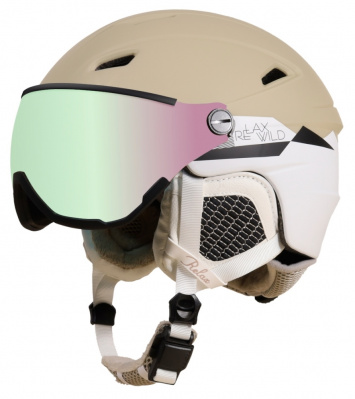 RELAX STEALTH RH24K lyžařská helma výměnný visor béžová 21/22