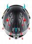 náhled RELAX STEALTH RH24A lyžařská helma výměnný visor černá 21/22