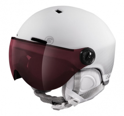 ETAPE CORTINA PRO dámská lyžařská helma s vizorem bílá mat 2023