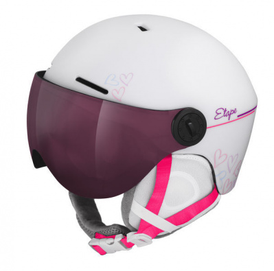 ETAPE SPEEDY PRO dětská lyžařská helma s vizorem bílá mat 2023