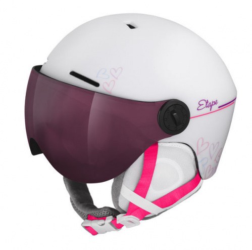 ETAPE SPEEDY PRO JR dětská lyžařská helma s vizorem bílá mat 2023