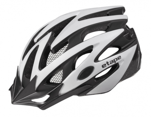 detail Cyklistická helma ETAPE BIKER stříbrná/černá mat 2022