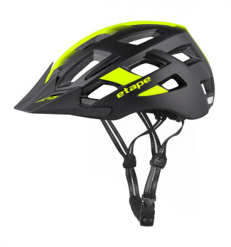 detail Cyklistická helma ETAPE VIRT LIGHT černá/žlutá fluo mat 2022